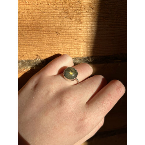 Кольцо True Stones, лабрадорит, размер 18, зеленый, синий