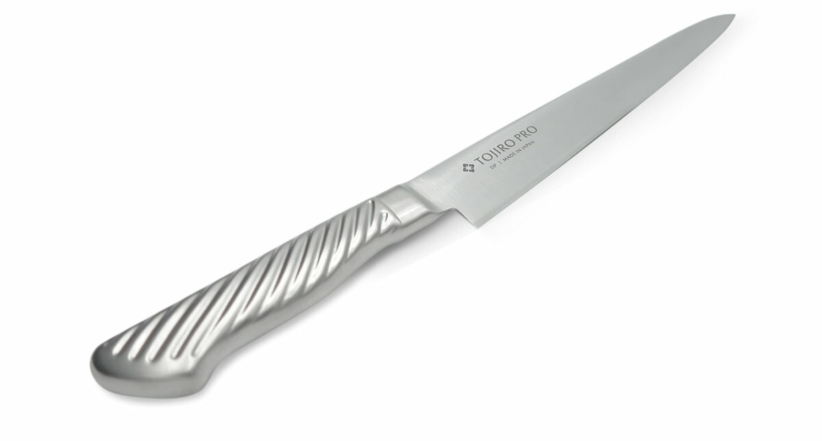 Нож шеф Tojiro Pro, 240 мм, сталь VG10, 3 слоя, рукоять сталь - фото №7