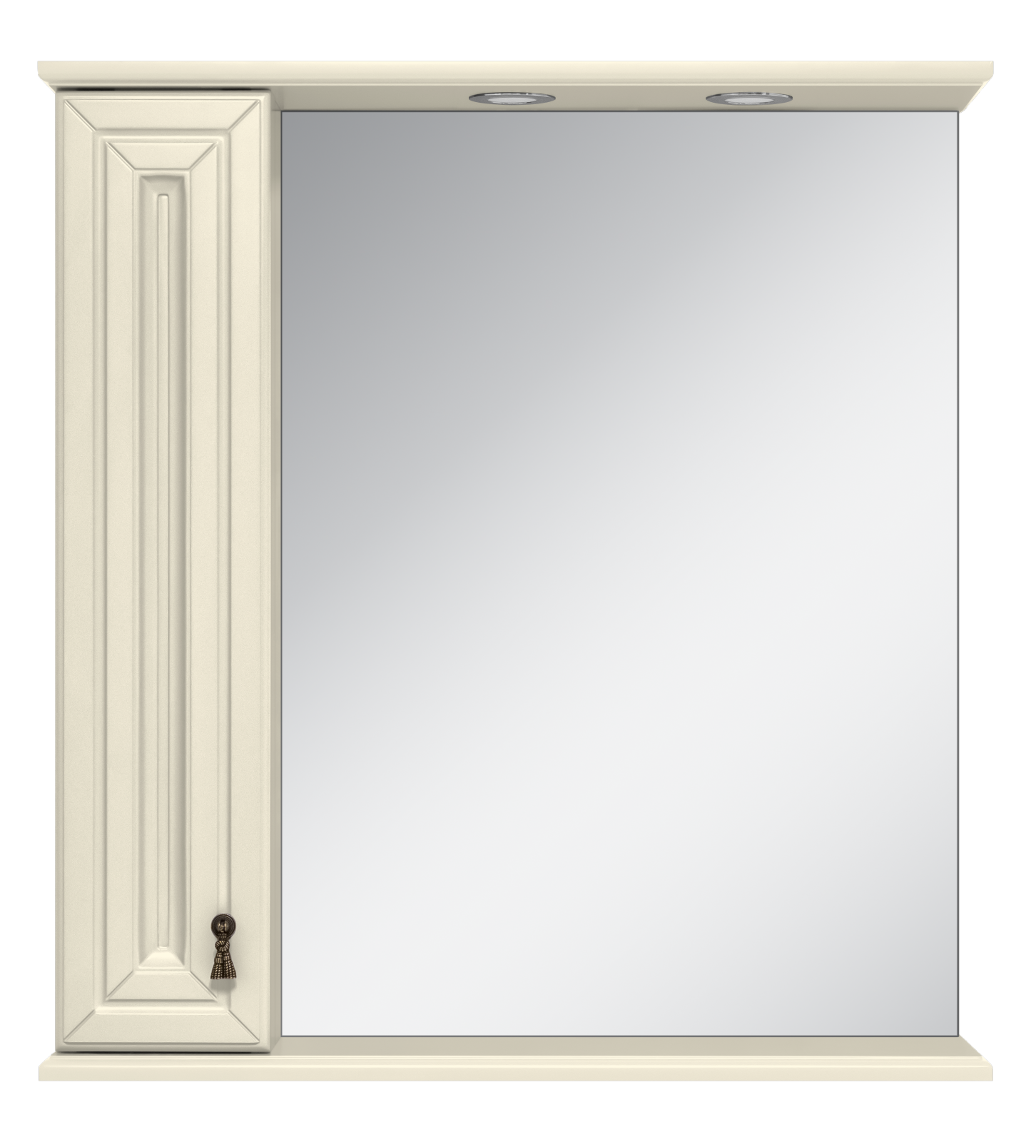 Зеркало-шкаф (85х80) Misty Лувр 85 левый П-Лвр03085-1014Л