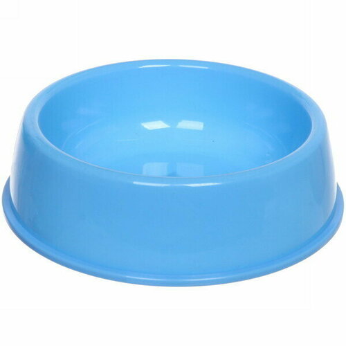 Миска пластиковая «Мр. Марли», цвет голубой, 21*6,5см /780мл миска пластиковая двойная мр марли цвет голубой 23 12 4см