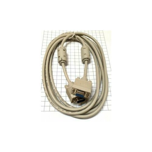 кабель vga 15 pin rgb 3 rca 3 метра Кабель VGA удлинитель штекер (15 pin) - гнездо (15 pin) 3 метра
