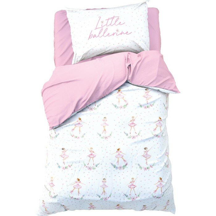 КПБ Этель 1,5 сп Little ballerine 143х215 см, 150х214 см, 50х70 см -1 шт, 100% хл, бязь Этель 993505 .