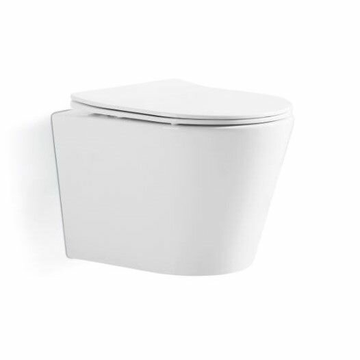 фото Унитаз безободковый подвесной TORR TURBO с крышкой Soft-close (микролифт), белый