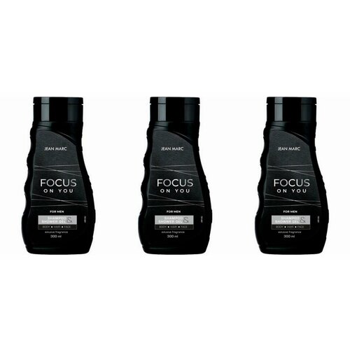 Jean Marc Шампунь-гель для душа Focus on You, 300 мл, 3 уп