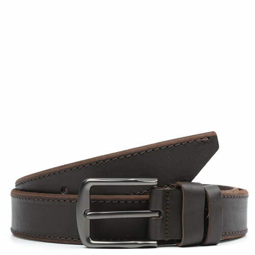 фото Ремень fabretti, размер 130, коричневый