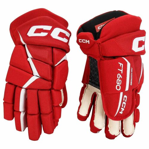 Перчатки CCM JETSPEED FT680 SR (RED/WHT 14)