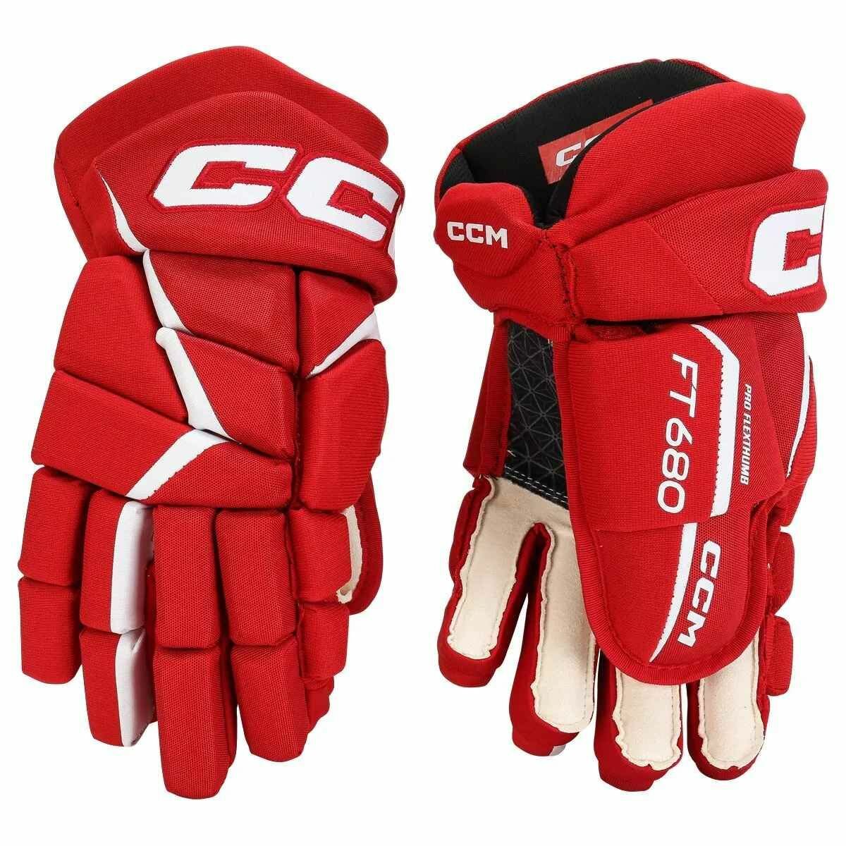 Перчатки CCM JETSPEED FT680 SR (RED/WHT 15")