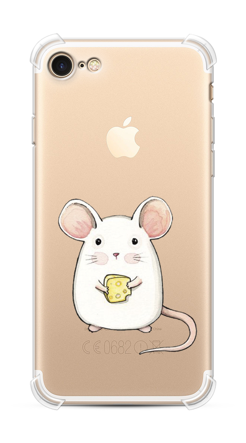 Противоударный силиконовый чехол на Apple iPhone 8 / Айфон 8 с рисунком Мышка
