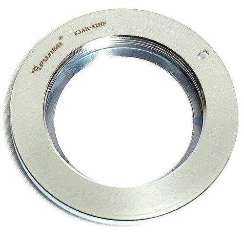 Адаптер M42 на Nikon FUJIMI (Brass-латунь) серебряный кольцо переходное fujimi m42 nikon с линзой