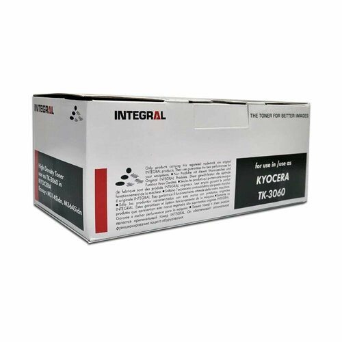 Тонер-картридж Integral TK-3060 черный, для Kyocera тонер картридж integral tk 7125 черный для kyocera