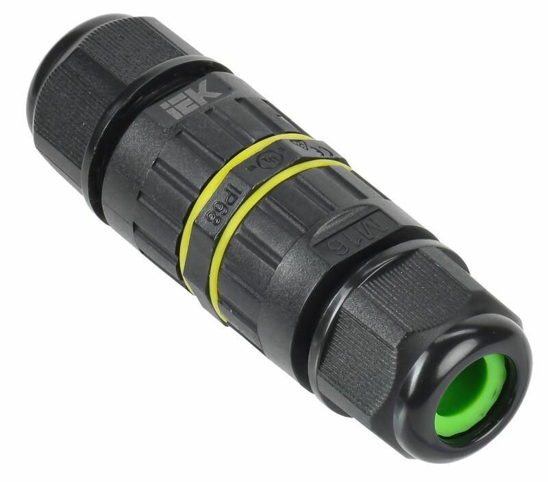 фото Коннектор кабельный герметичный WTP-302 3 PIN IP68 IEK UWC20-I-D175-3-68