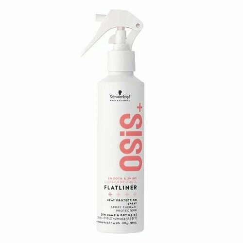 Schwarzkopf Professional Osis+ Flatliner Термозащитный спрей 200 мл schwarzkopf professional osis flatliner термозащитная спрей сыворотка для выпрямления волос 200 мл