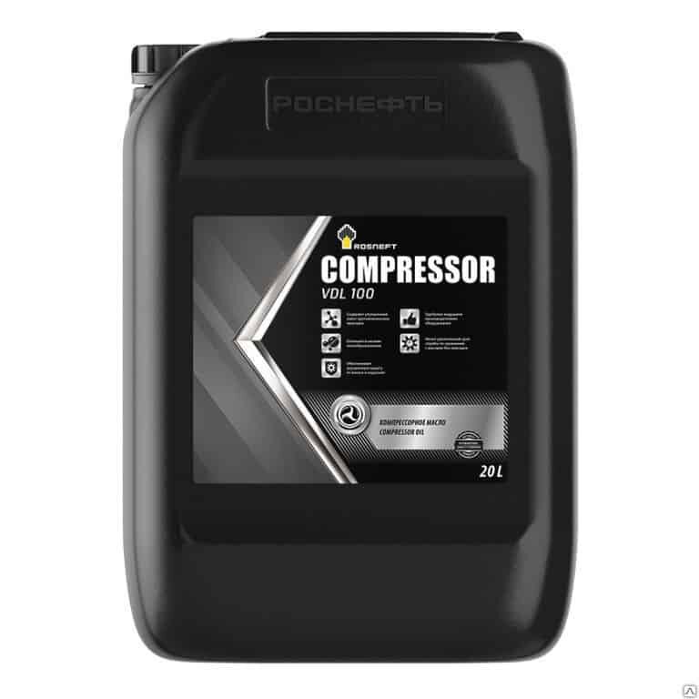Масло компрессорное Compressor VDL 100 канистра 20 л Роснефть 40837760