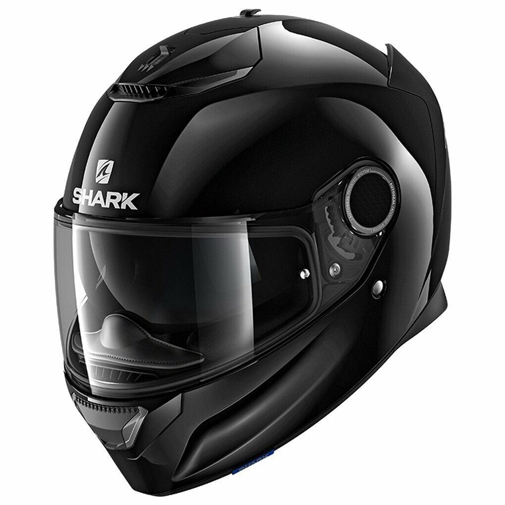 Мотошлем интеграл SHARK SPARTAN 1.2 BLANK Black Glossy, L