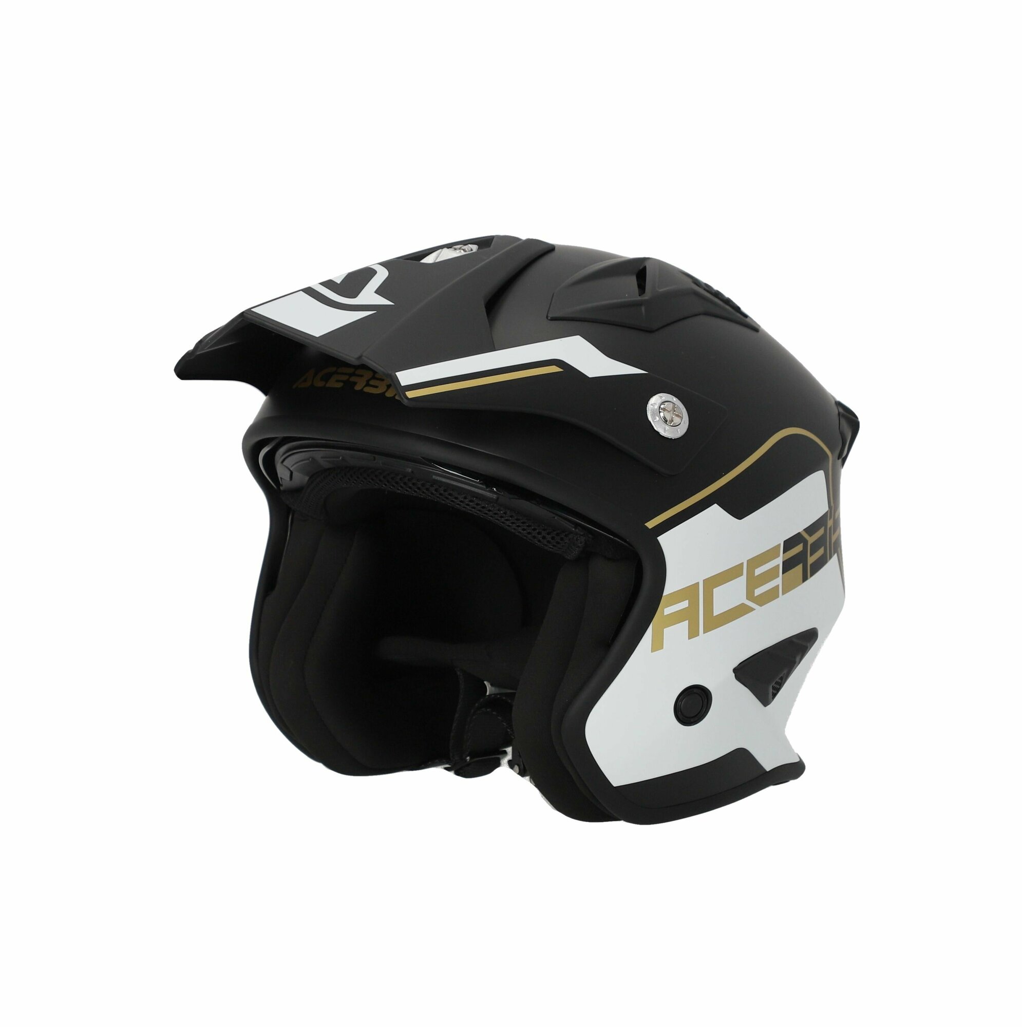 Мотошлем открытый Acerbis JET ARIA White/Black/Gold, S