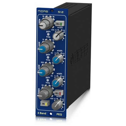 MIDAS PARAMETRIC EQUALISER 512 V2 параметрический эквалайзер, 4 полосный, на базе консоли HERITAGE 3000, трансформаторный выход