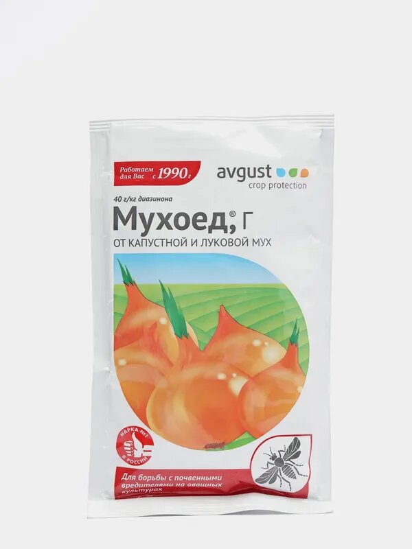 Avgust Средство от капустной и луковой мух на овощных культурах Мухоед, Г, 25 г