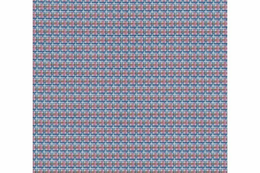 Ткань для пэчворка PEPPY бабушкин сундучок 100%хлопок, клетка ярко-синий/розовый (33), 50*55см, 1шт