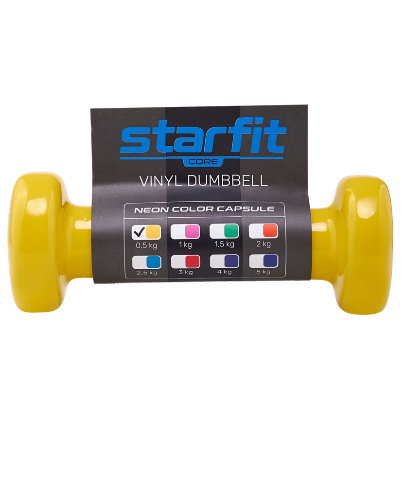 Гантель Starfit Core DB-101 1гант. 2.538кг винил. синий (УТ-00018824) - фото №8