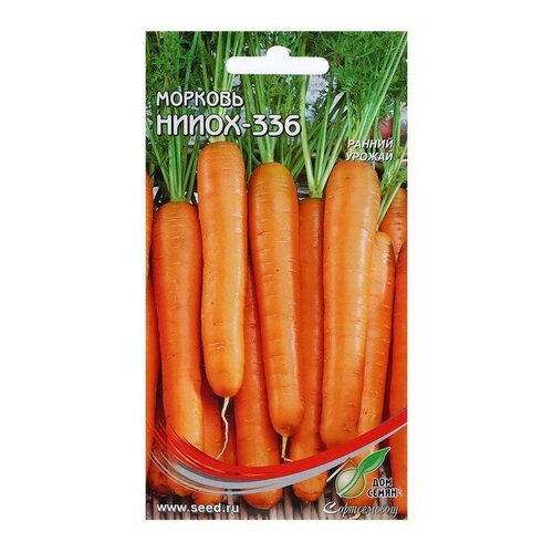 Семена Морковь Нииох 336 12, 1650 шт морковь нииох 336 2 пакета по 2г семян