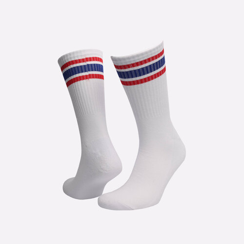 Носки Sneakerhead Striped Sox, размер 42/45, белый, синий