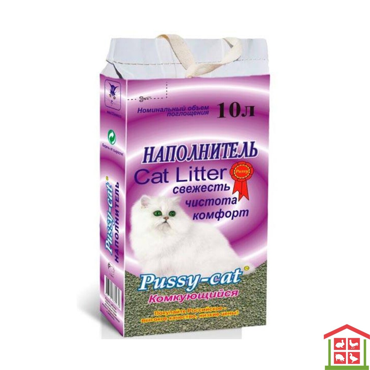 Наполнитель комкующийся Pussy-cat, 10л - фото №18