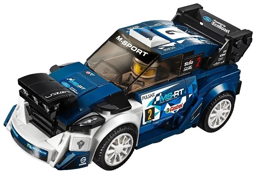 Конструктор LEGO Speed Champions 75885 Ford Fiesta M-Sport WRC, 203 дет.