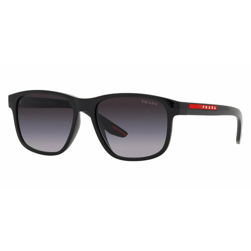 солнцезащитные очки prada linea rossa 03ys 1bo06f чёрный размер 64mm Солнцезащитные очки Prada PS 06YS 1AB09U, черный, серый