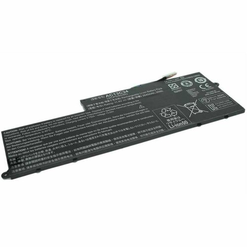 Аккумуляторная батарея для ноутбука Acer Aspire E3-112 11.4V 2640mAh 30Wh AC13C34, код 016600 ac13c34 laptop battery for acer aspire v5 122p v5 132 e3 111 e3 112 es1 111m ms237 kt 00303 005 ac13c34 11 4v 30wh