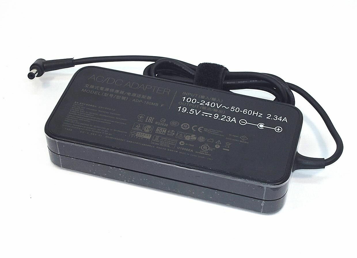 Блок питания (сетевой адаптер) ADP-180MB F для ноутбуков Asus 19.5V 9.23A 180W 5.5x2.5, код 066258