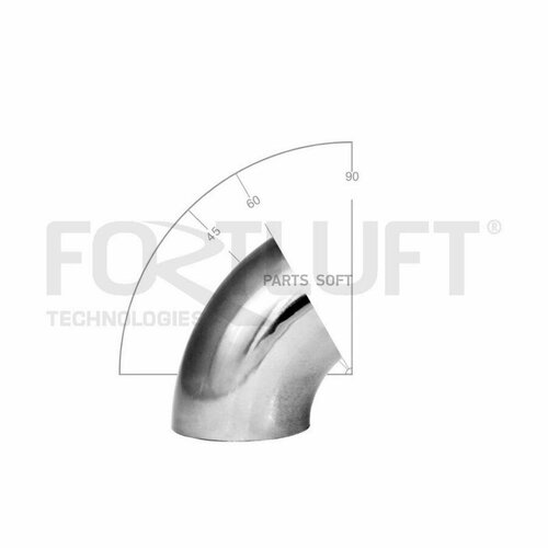 FORTLUFT EBP4560 EBP4560 отвод из нержавеющей стаи Ф45ММ УГО 60 Г