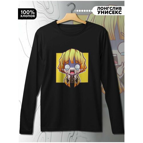 фото Лонгслив hypnotica, размер l, черный