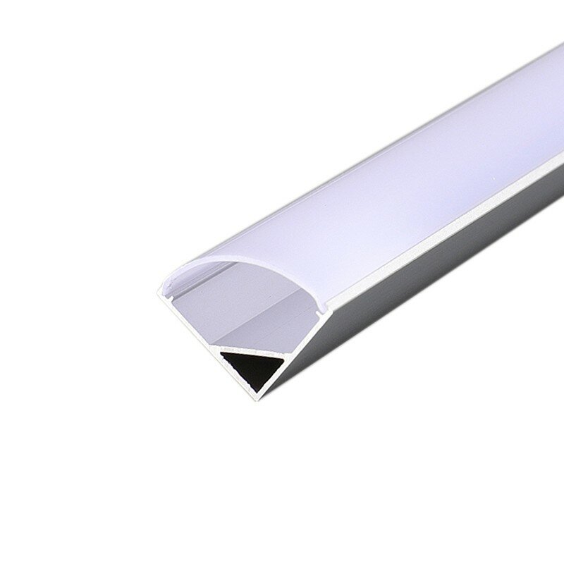 фото Комплект углового алюминиевого профиля с рассеивателем, 16х16мм, 2м REXANT, цена за 1 шт