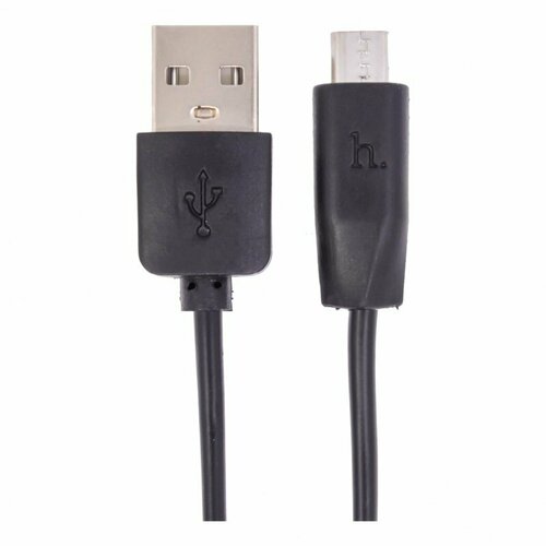 Дата-кабель Hoco X1 USB-MicroUSB (2.1 А) 1 м, черный дата кабель hoco x59 usb microusb 1 м черный