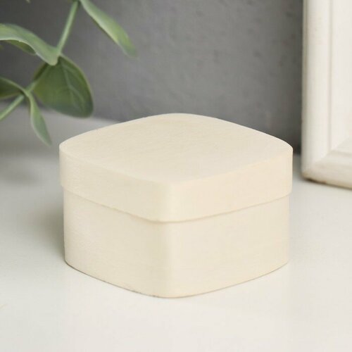 Шкатулка дерево под роспись закруглённый квадрат Тонкий лист 45х45х3 см 264₽