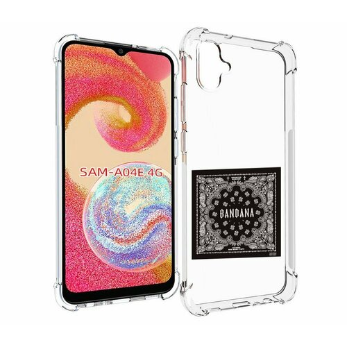 Чехол MyPads Bandana I Big Baby Tape для Samsung Galaxy A04e задняя-панель-накладка-бампер чехол mypads bandana i big baby tape для samsung galaxy z fold 4 sm f936 задняя панель накладка бампер