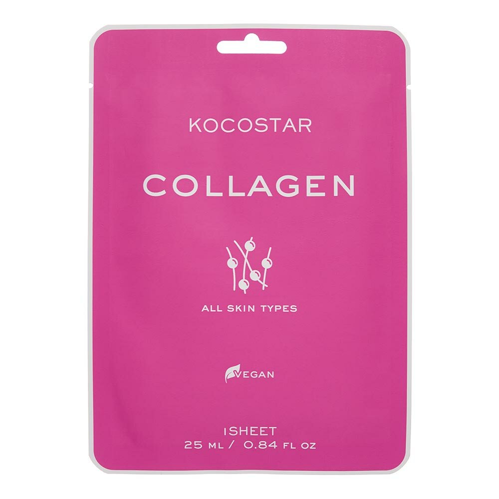 Маска анти-эйдж с коллагеном для эластичности и упругости кожи Collagen mask Kocostar FIRSTMARKET CO., LTD - фото №2
