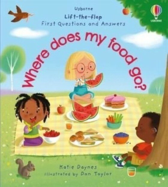 Книга Usborne Very First Questions and Answers: Where Does My Food Go? (board book) - фото №1