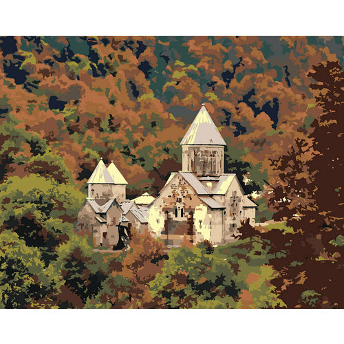 картина по номерам армения древний монастырь в горах Картина по номерам Армения монастырь Агарцин 40х50