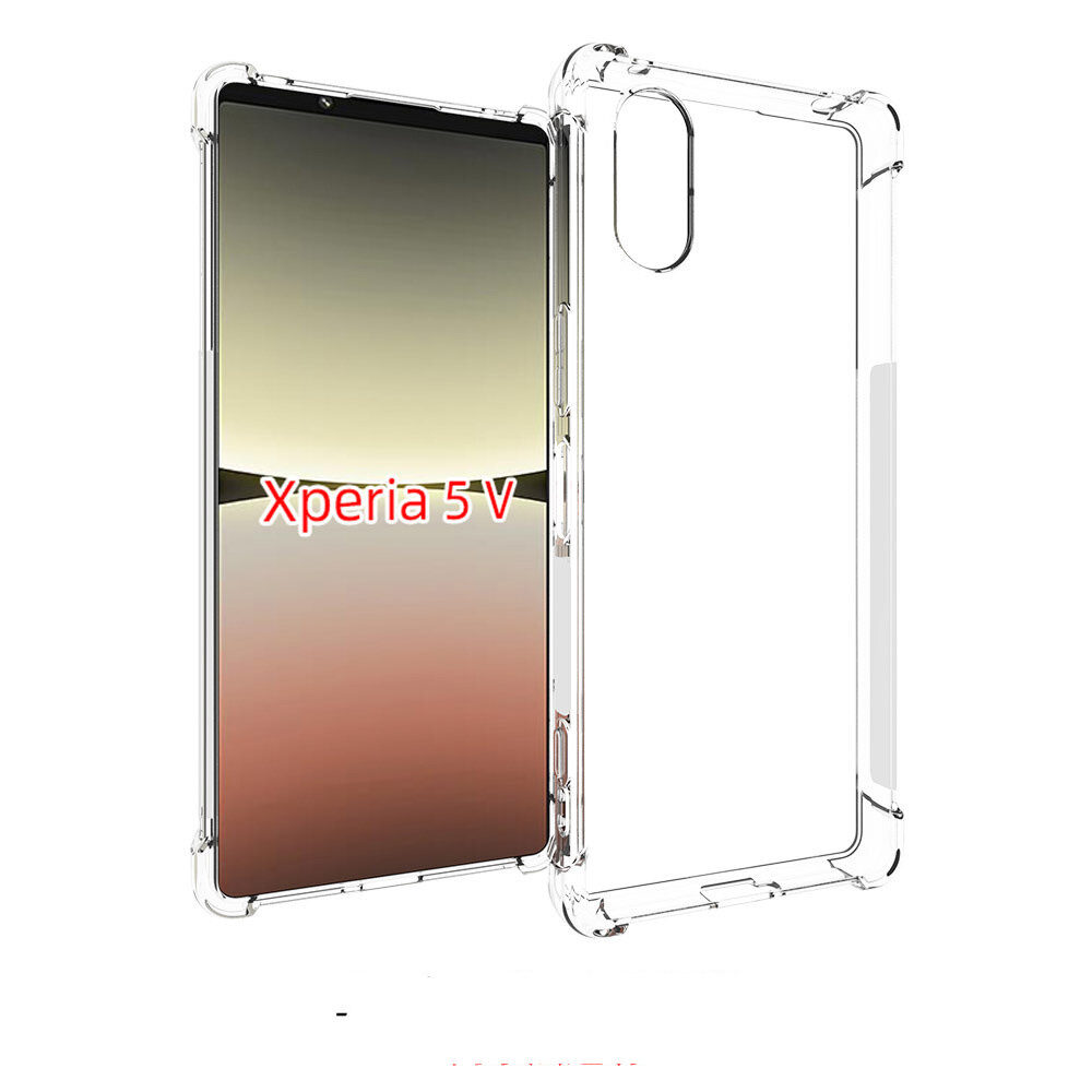 Чехол панель-накладка-бампер MyPads для Sony Xperia 5 V (5-5) с усиленной защитой углов, противоударный, прозрачный