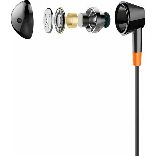 Наушники вкладыши Itel E11 12м черный проводные в ушной раковине IEP-11 40400₽