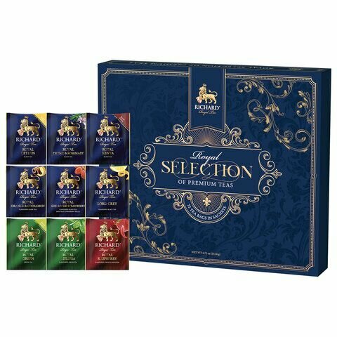 Чайный набор 2 шт по 72 пакетика Richard "Royal Selection Of Premium Teas" 9 вкусов