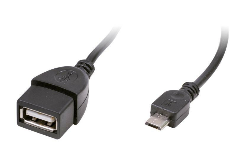 Дата кабель (RITMIX RCC-010 OTG кабель, MicroUSB-USB-AF, 0,1m, медный)