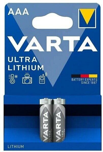 Батарейка FR03 Varta ULTRA Lithium BL2 , 2шт.