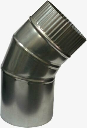 фото Отвод дымохода 110мм 45* (для буржуек)