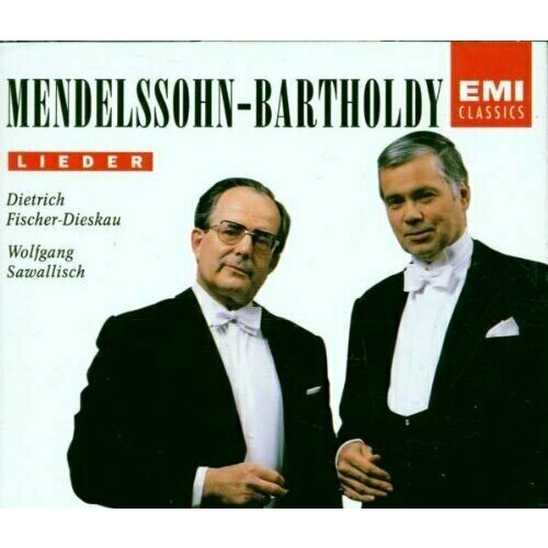 AUDIO CD MENDELSSOHN, F, LIEDER - Fischer-Dieskau, Dietrich. 2 CD