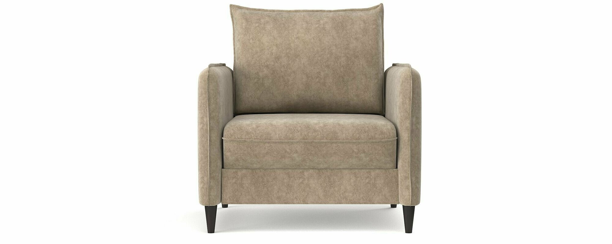 Кресло-кровать раскладное PUSHE Фьорд Smart 70, велюр, коричневый Milano 4 caramel