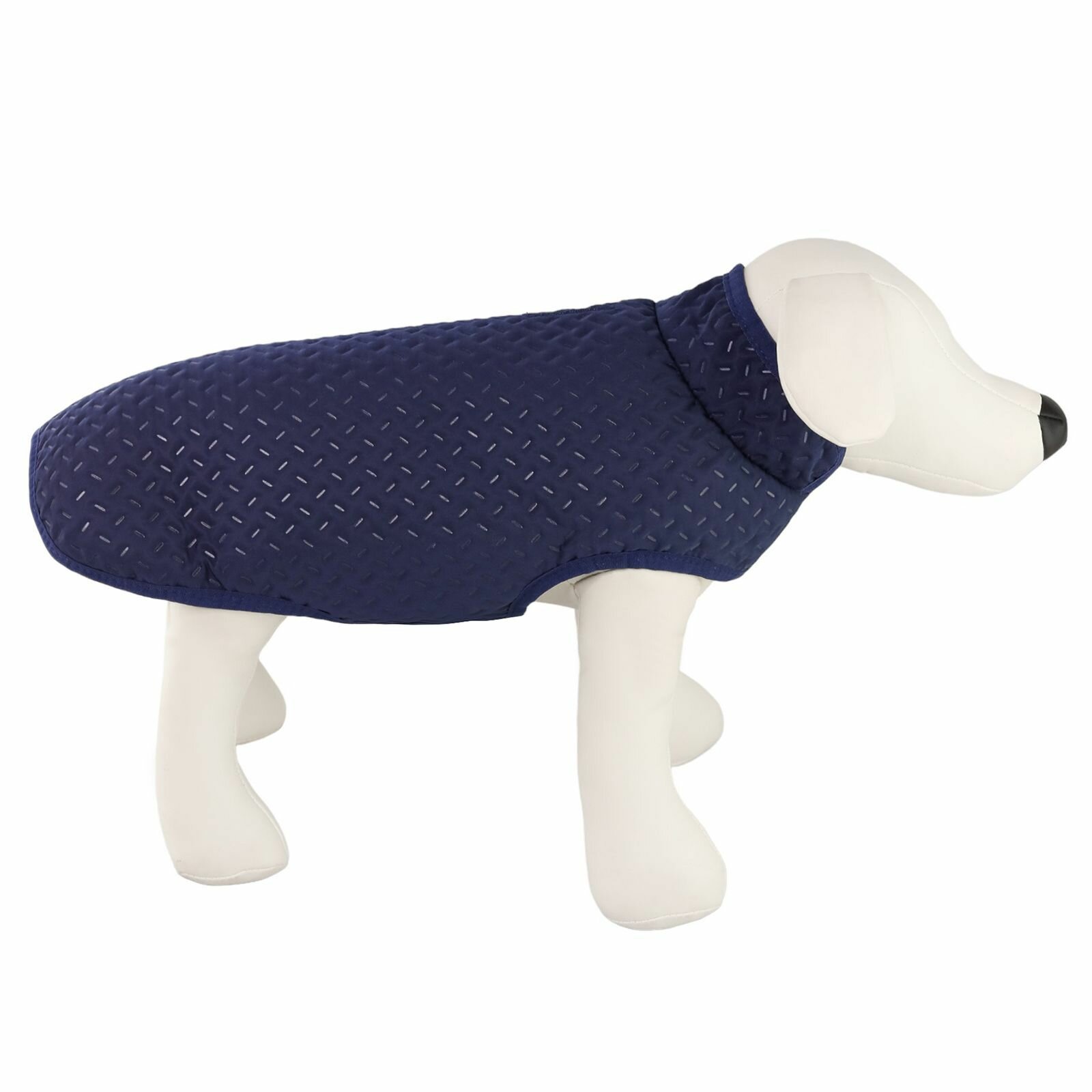 Куртка/жилет, одежда для собак, "Не Один Дома" Сияние, синий, XL, длина спинки - 45 см