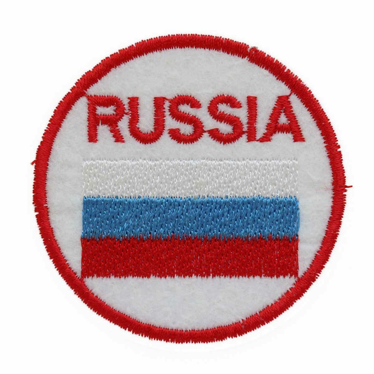 Термоаппликация на одежду, термонаклейка 'Russia', Hobby&Pro basic