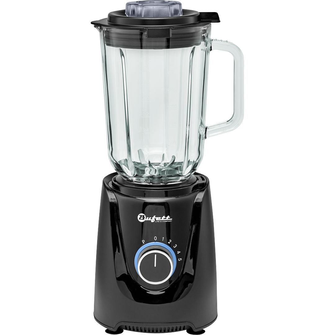 Блендер Bufett LB 212 с чашей 1,5 л, мощность 1000 Вт, импульсный режим, черный, 640212